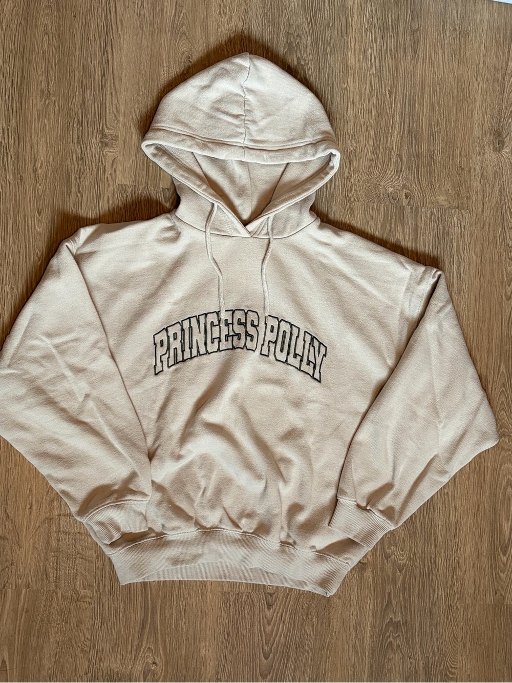 Princess Polly Grey Graphic Hoodie - Size US 2